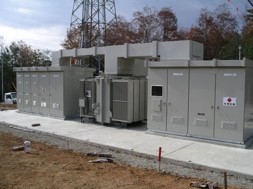 写真:特高22kV受配電キュービクル